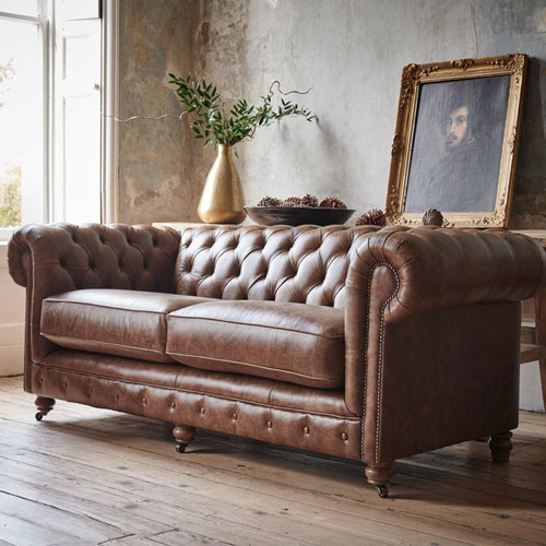 Leather office sofa