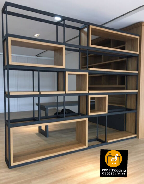 کتابخانه طبقه فلزی مدرن