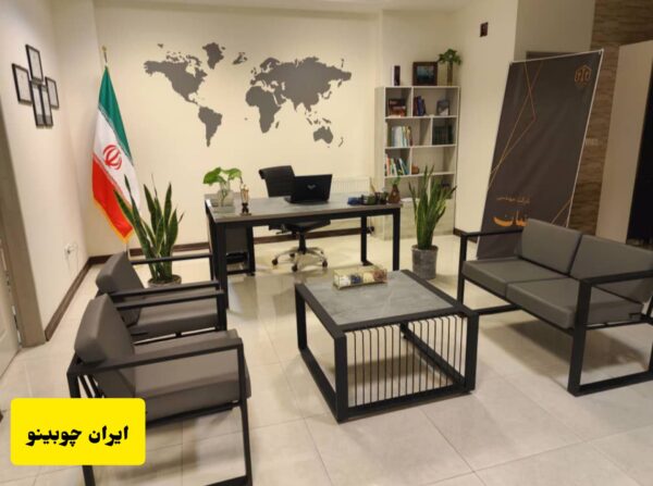 مبل فلزی اداری مربعی کد 9001